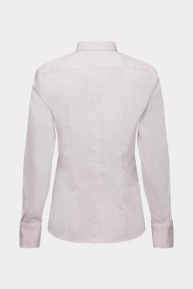 Van Laack Business Blouses Women Stretchy Blouse With A Herringbone Band On The Underlay Pink Van Laack Business Blouses Women Stretchy Blouse With A Herringbone Band On The Underlay Pink