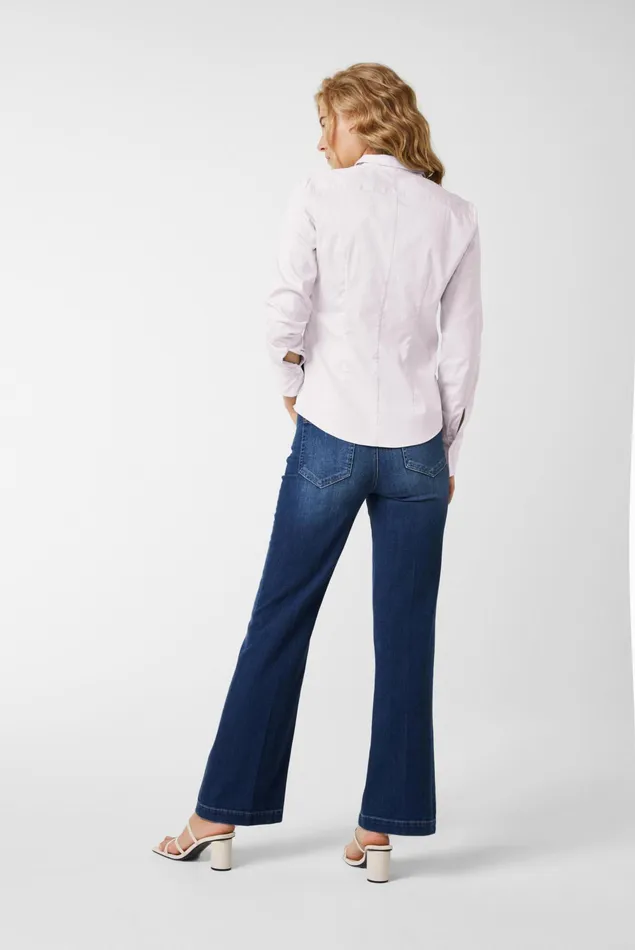 Van Laack Business Blouses Women Stretchy Blouse With A Herringbone Band On The Underlay Pink Van Laack Business Blouses Women Stretchy Blouse With A Herringbone Band On The Underlay Pink