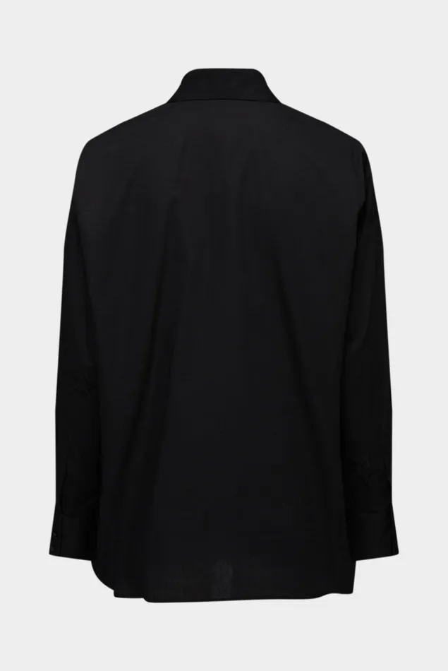 Van Laack Casual Blouses Women Shirt Blouse With Star Embroidery Black Van Laack Casual Blouses Women Shirt Blouse With Star Embroidery Black