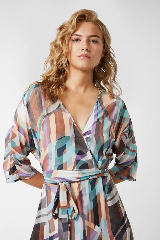 Van Laack Dresses and Skirts Women Wrap Maxi Dress In Viscose
