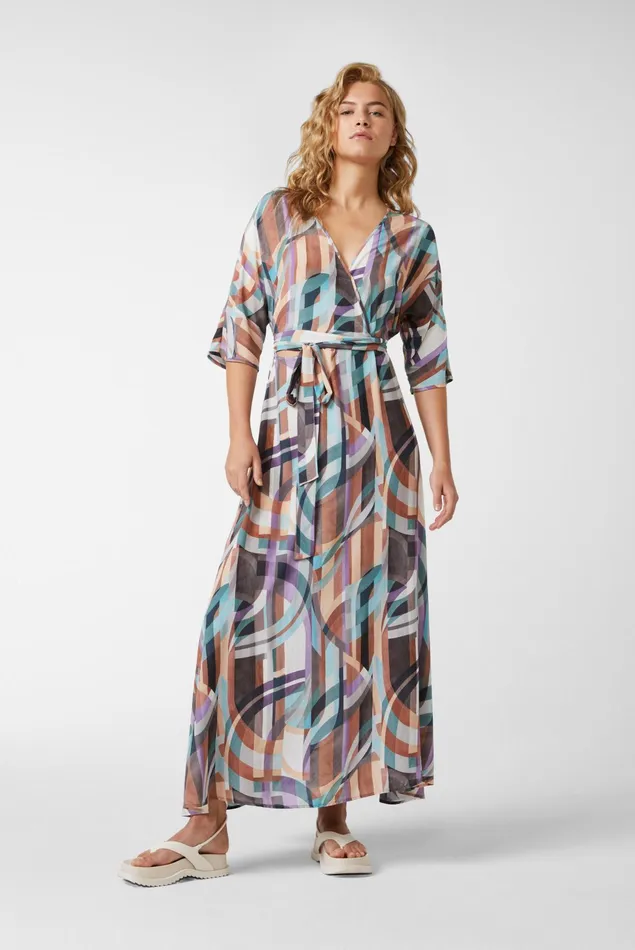Van Laack Dresses and Skirts Women Wrap Maxi Dress In Viscose Van Laack Dresses and Skirts Women Wrap Maxi Dress In Viscose