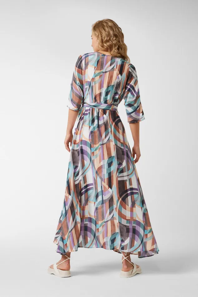 Van Laack Dresses and Skirts Women Wrap Maxi Dress In Viscose Van Laack Dresses and Skirts Women Wrap Maxi Dress In Viscose