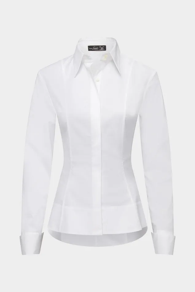 Van Laack Festive Blouses Women Fitted Shirt With Stretch