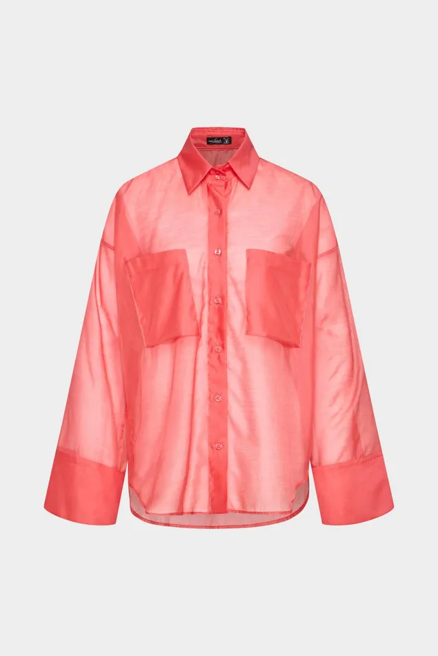 Van Laack Festive Blouses Women Oversize Shirt Blouse With Large Cuffs Pink Van Laack Festive Blouses Women Oversize Shirt Blouse With Large Cuffs Pink