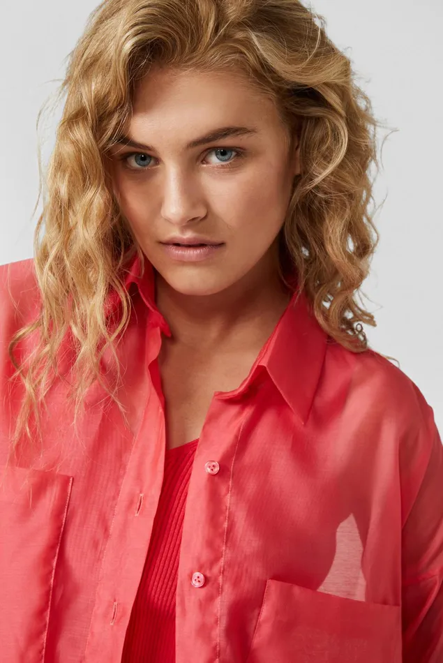 Van Laack Festive Blouses Women Oversize Shirt Blouse With Large Cuffs Pink Van Laack Festive Blouses Women Oversize Shirt Blouse With Large Cuffs Pink