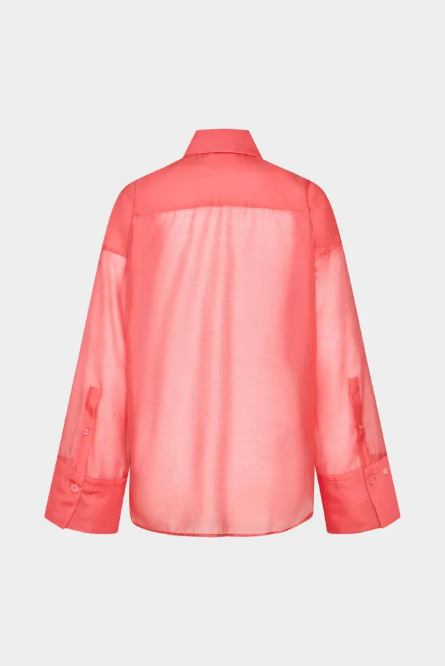 Van Laack Festive Blouses Women Oversize Shirt Blouse With Large Cuffs Pink Van Laack Festive Blouses Women Oversize Shirt Blouse With Large Cuffs Pink