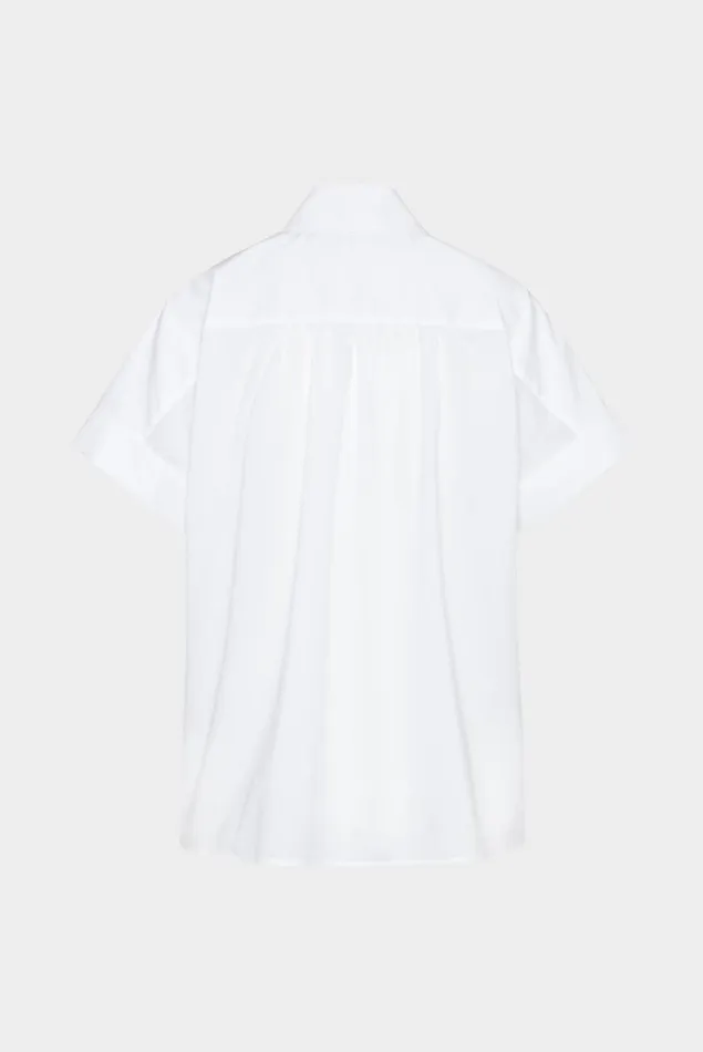 Van Laack Festive Blouses Women Shortsleeved Blouse Modern Fit White Van Laack Festive Blouses Women Shortsleeved Blouse Modern Fit White