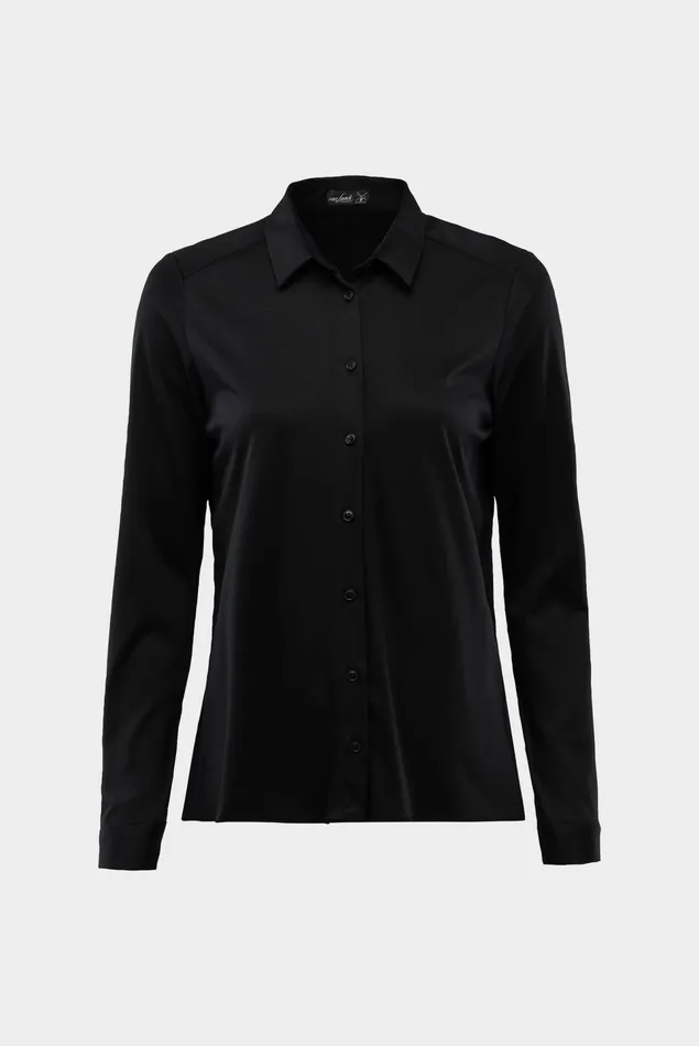 Van Laack Jersey Blouses Women Minni 8211 Swiss Cotton Blouse With Pleated Back