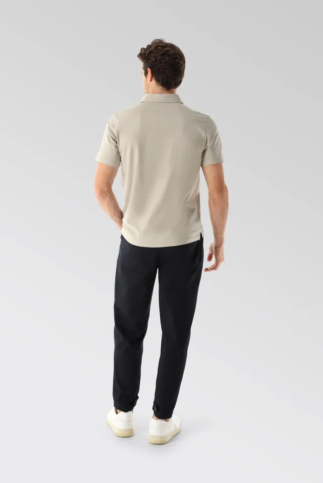 Van Laack Poloshirts Men Jersey Polo Shirt Urban Look Beige Van Laack Poloshirts Men Jersey Polo Shirt Urban Look Beige