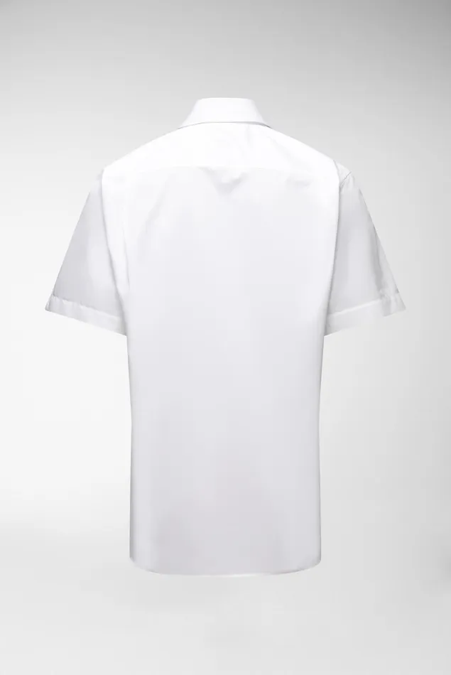 Van Laack Short Sleeve Shirts Men Short Sleeved Twill Shirt Comfort Fit White Van Laack Short Sleeve Shirts Men Short Sleeved Twill Shirt Comfort Fit White
