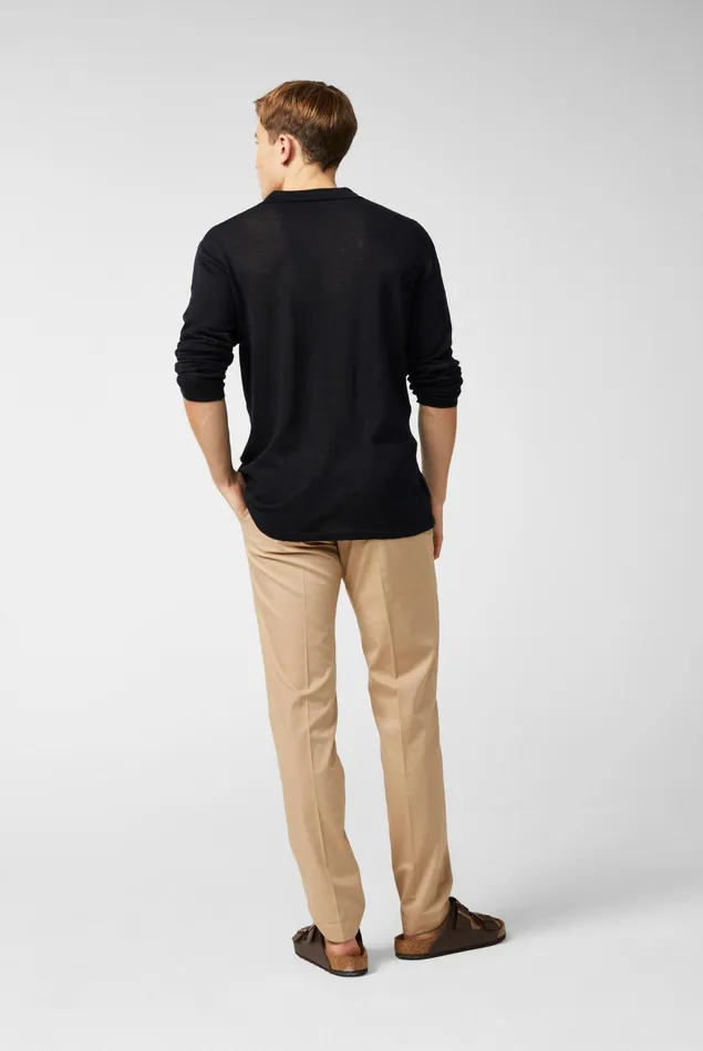 Van Laack Sweaters and Cardigans Men Knitted VNeck Longsleeve Polo Blue Van Laack Sweaters and Cardigans Men Knitted VNeck Longsleeve Polo Blue