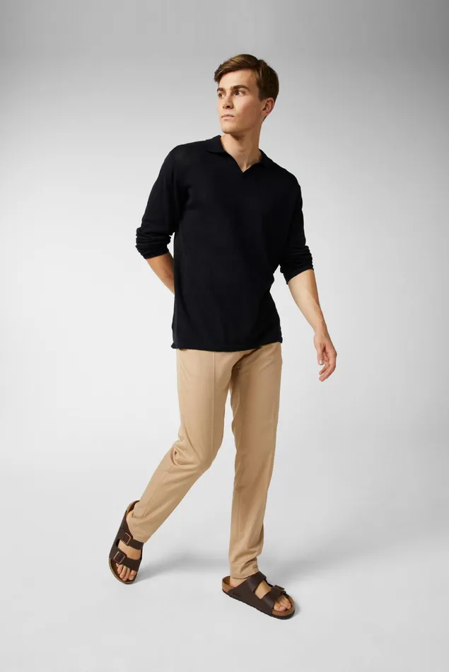 Van Laack Sweaters and Cardigans Men Knitted VNeck Longsleeve Polo Blue Van Laack Sweaters and Cardigans Men Knitted VNeck Longsleeve Polo Blue