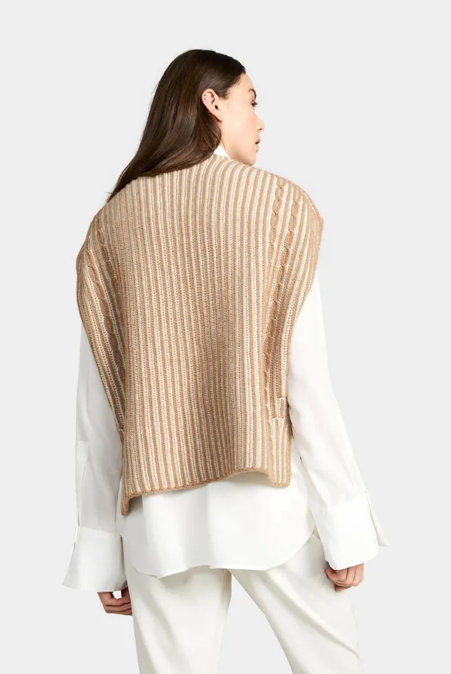 Van Laack Sweaters and Cardigans Women Plated CashmereMix Slipover Beige Van Laack Sweaters and Cardigans Women Plated CashmereMix Slipover Beige