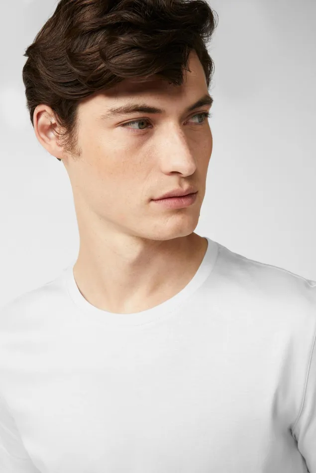 Van Laack TShirts Men Swiss Cotton Jersey Crew Neck TShirt White Van Laack TShirts Men Swiss Cotton Jersey Crew Neck TShirt White