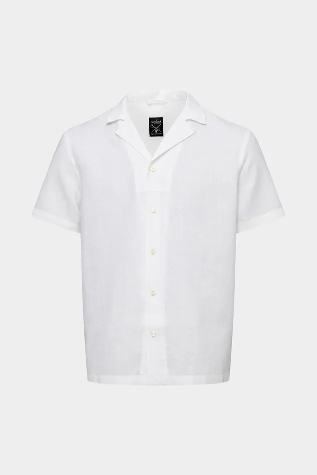 Van Laack TailorFit Shirts Men Super Soft Linen Bowlingshirt White Van Laack TailorFit Shirts Men Super Soft Linen Bowlingshirt White