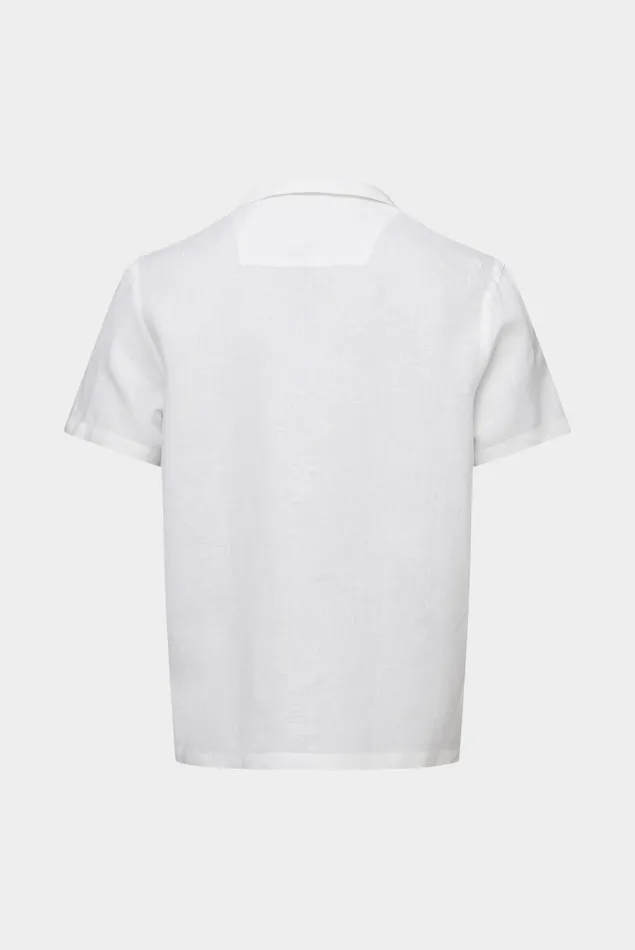 Van Laack TailorFit Shirts Men Super Soft Linen Bowlingshirt White Van Laack TailorFit Shirts Men Super Soft Linen Bowlingshirt White