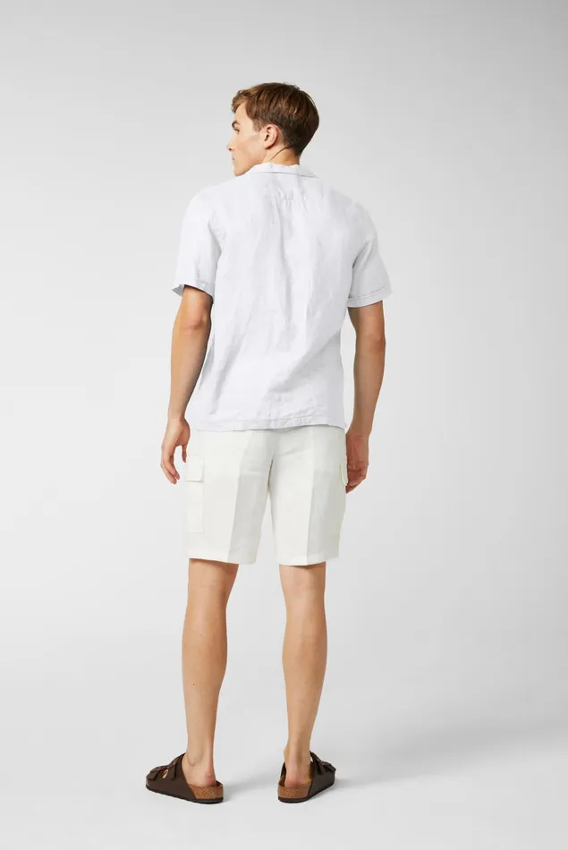 Van Laack TailorFit Shirts Men Super Soft Linen Bowlingshirt White Van Laack TailorFit Shirts Men Super Soft Linen Bowlingshirt White