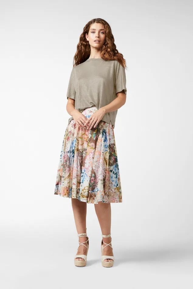 Van Laack Tops and TShirts Women Linen Jersey Tshirt Boxy Fit Beige Van Laack Tops and TShirts Women Linen Jersey Tshirt Boxy Fit Beige