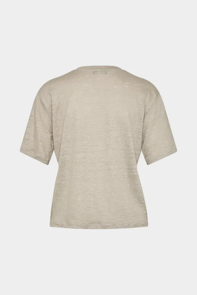 Van Laack Tops and TShirts Women Linen Jersey Tshirt Boxy Fit Beige Van Laack Tops and TShirts Women Linen Jersey Tshirt Boxy Fit Beige