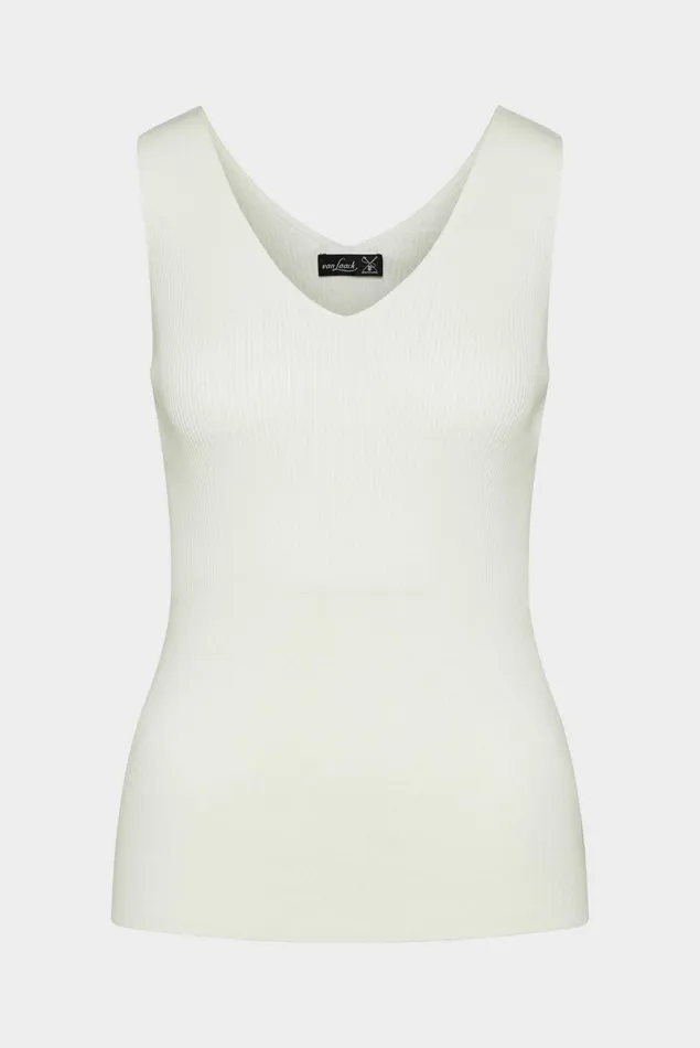 Van Laack Tops and TShirts Women Slim Fit Cotton Tank Top Offwhite Van Laack Tops and TShirts Women Slim Fit Cotton Tank Top Offwhite
