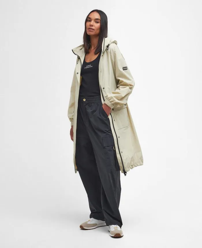 Varona Showerproof Parka Classic Black Women Barbour Showerproof Jackets