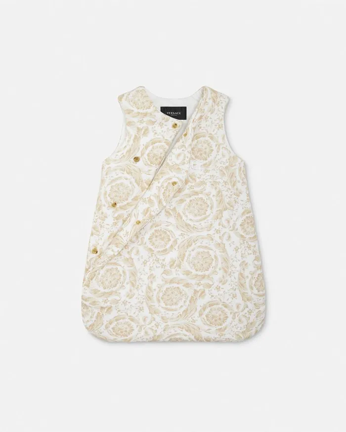 Versace Accessories Barocco Sleeveless Baby Nest Beigeprint 8211 Children Versace Accessories Barocco Sleeveless Baby Nest Beigeprint 8211 Children