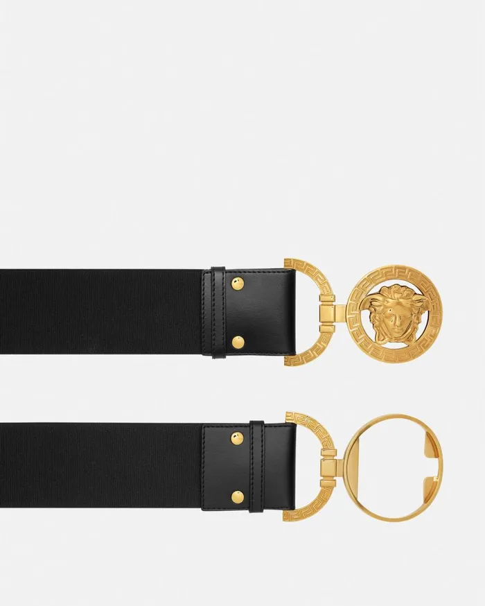 Versace Belts Medusa 03995 Leather Belt 6 Cm Blackgold 8211 Women Versace Belts Medusa 03995 Leather Belt 6 Cm Blackgold 8211 Women