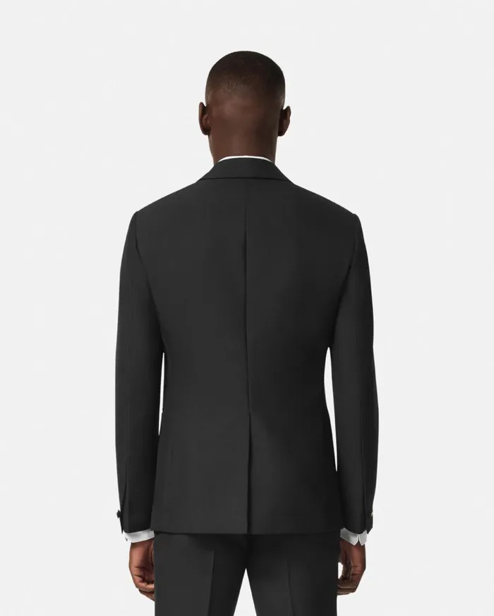 Versace Blazers and Suits MohairBlend SingleBreasted Blazer Black 8211 Men Versace Blazers and Suits MohairBlend SingleBreasted Blazer Black 8211 Men