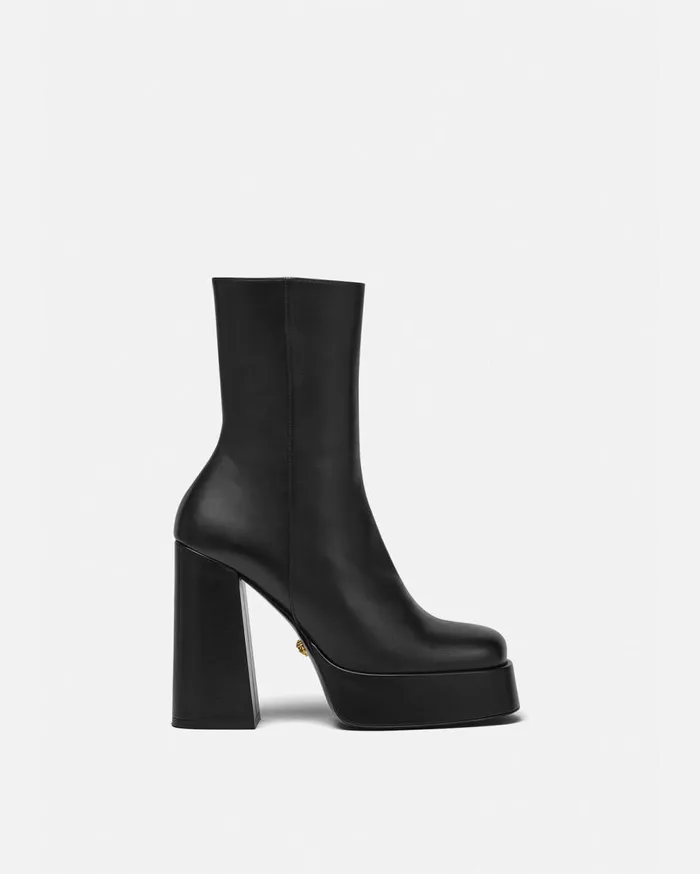 Versace Boots Aevitas Single Platform Boots 120 Mm Blackgold 8211 Women