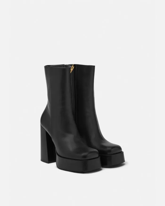 Versace Boots Aevitas Single Platform Boots 120 Mm Blackgold 8211 Women Versace Boots Aevitas Single Platform Boots 120 Mm Blackgold 8211 Women