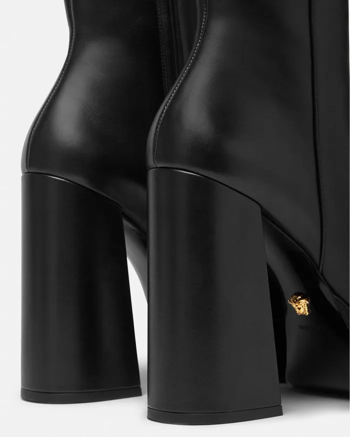 Versace Boots Aevitas Single Platform Boots 120 Mm Blackgold 8211 Women Versace Boots Aevitas Single Platform Boots 120 Mm Blackgold 8211 Women
