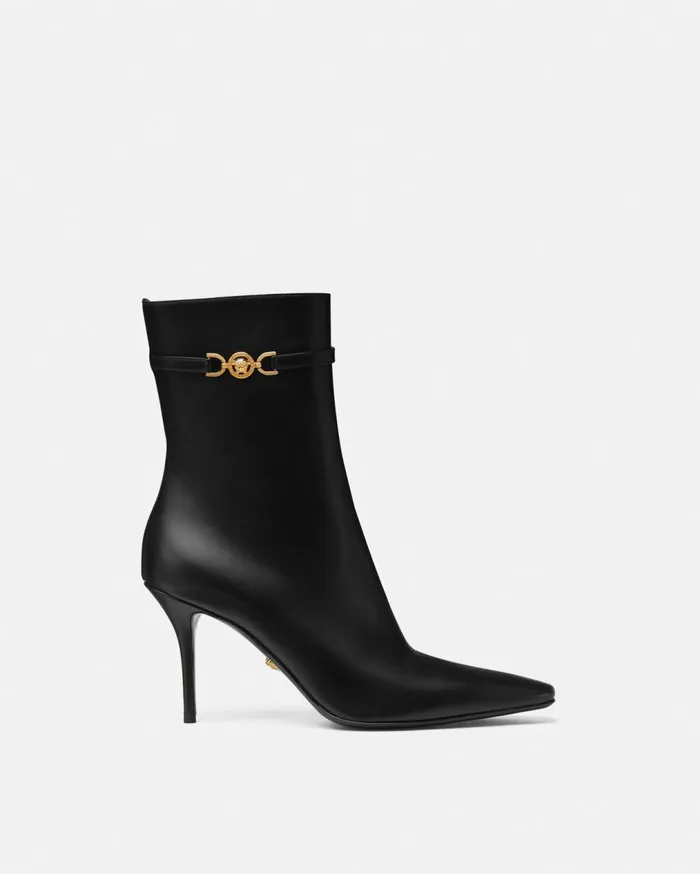 Versace Boots Medusa 03995 Ankle Boots 85 Mm Blackgold 8211 Women
