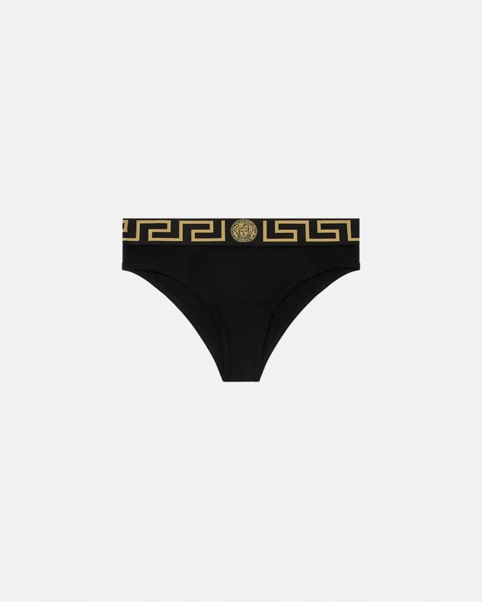 Versace Bras and Briefs Greca Border Briefs Black 8211 Women