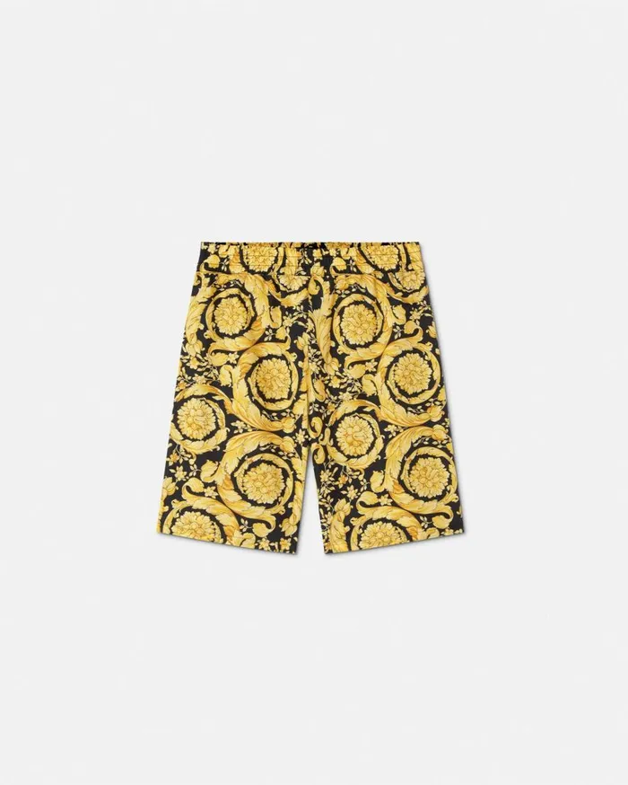 Versace Clothing Barocco Kids Shorts Blackprint 8211 Children