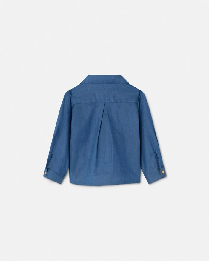 Versace Clothing Chambray Denim Baby Shirt Blue 8211 Children Versace Clothing Chambray Denim Baby Shirt Blue 8211 Children
