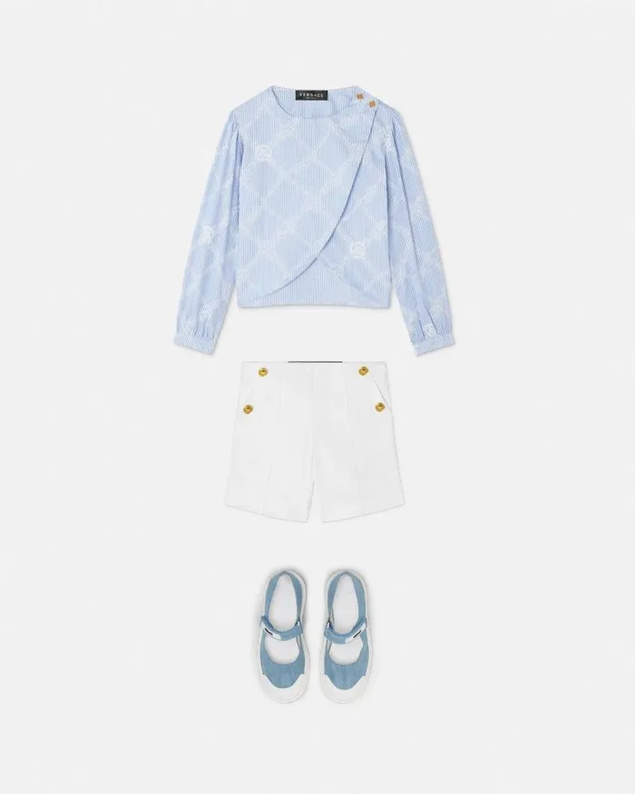 Versace Clothing Nautical Medusa Kids Wrap Shirt Blueprint 8211 Children Versace Clothing Nautical Medusa Kids Wrap Shirt Blueprint 8211 Children