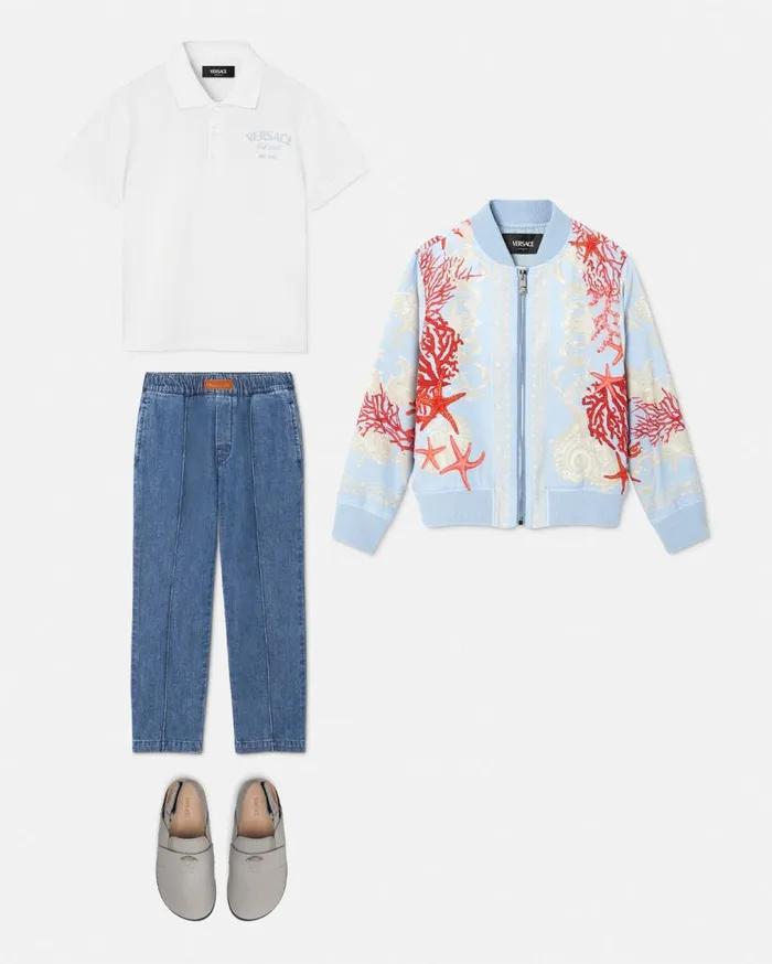 Versace Clothing University Coral Kids Polo Shirt Whiteprint 8211 Children Versace Clothing University Coral Kids Polo Shirt Whiteprint 8211 Children