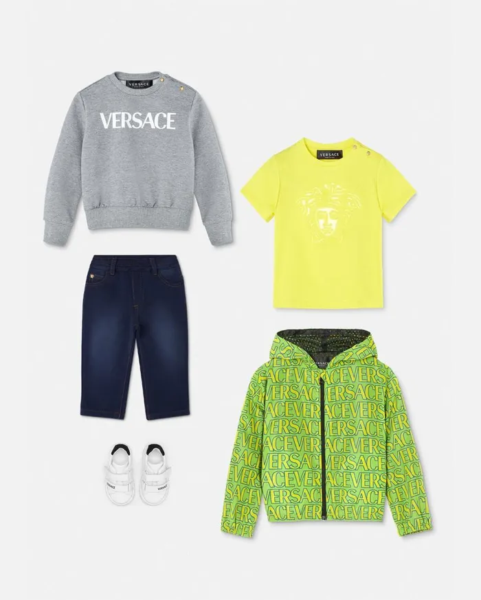 Versace Clothing Versace Logo Baby Sweatshirt Gray 8211 Children Versace Clothing Versace Logo Baby Sweatshirt Gray 8211 Children