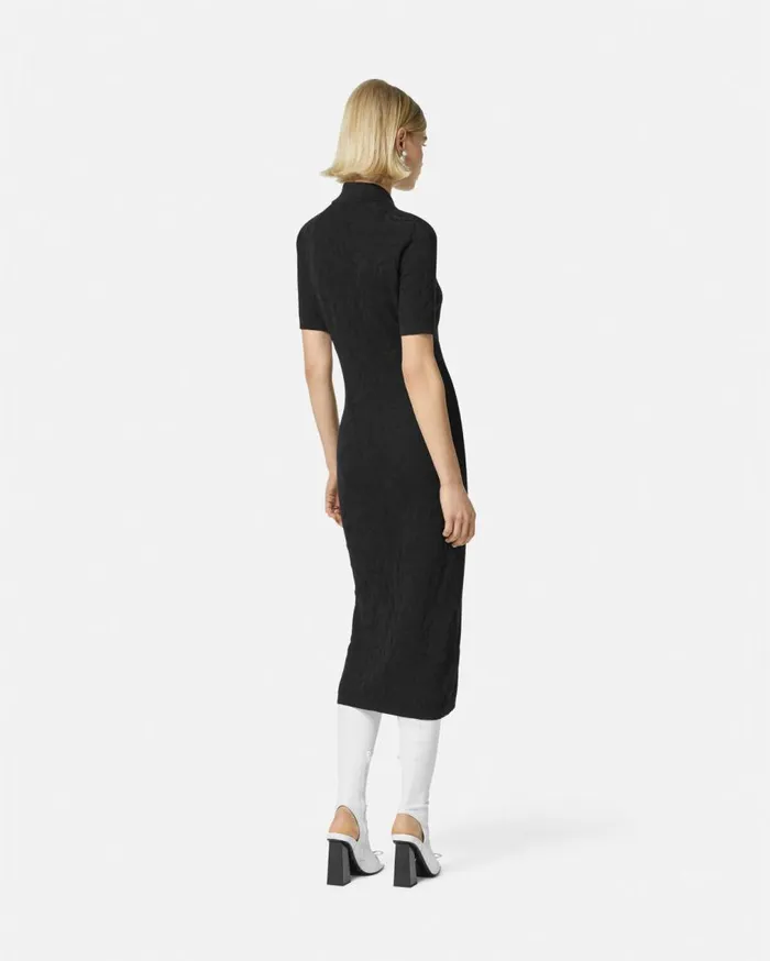 Versace Dresses Barocco Knit Midi Dress Black 8211 Women Versace Dresses Barocco Knit Midi Dress Black 8211 Women