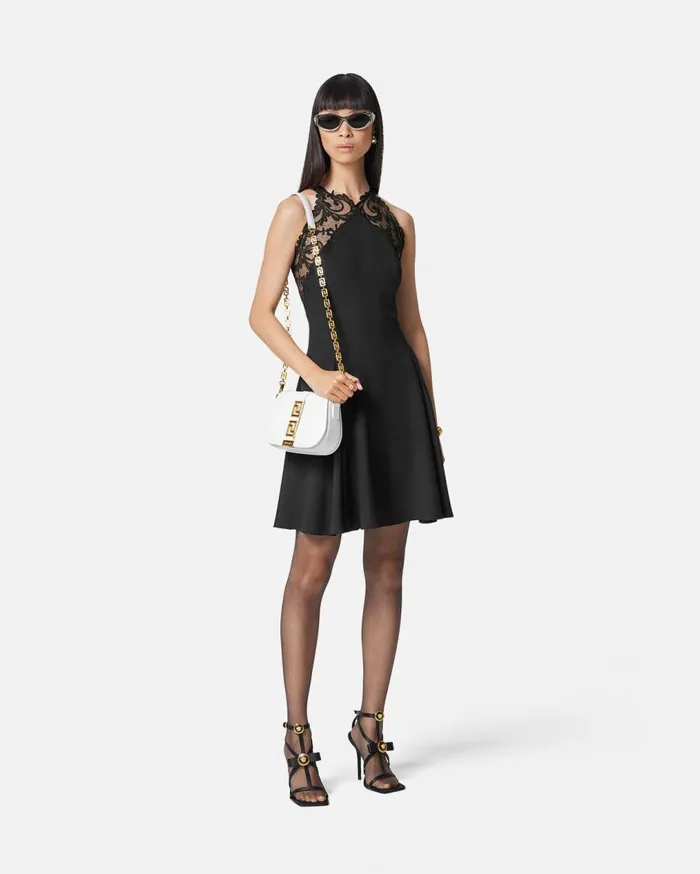 Versace Dresses Barocco Lace Halterneck Mini Dress Black 8211 Women Versace Dresses Barocco Lace Halterneck Mini Dress Black 8211 Women