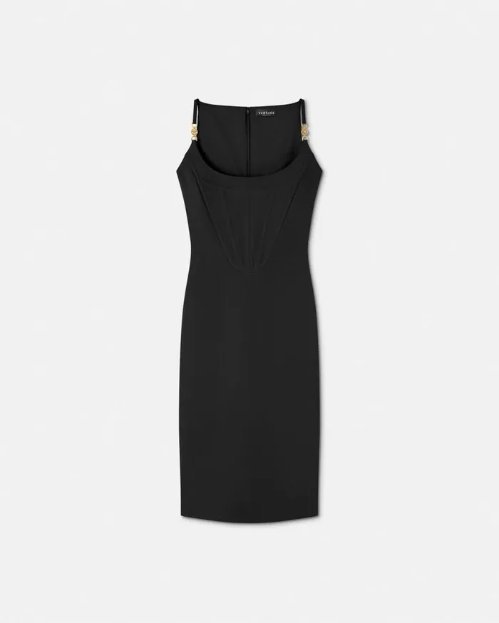 Versace Dresses Corset Midi Dress Black 8211 Women