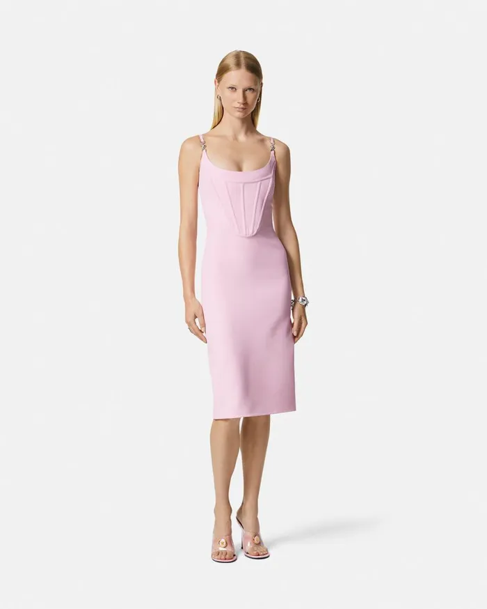 Versace Dresses Corset Midi Dress Light Pink 8211 Women Versace Dresses Corset Midi Dress Light Pink 8211 Women