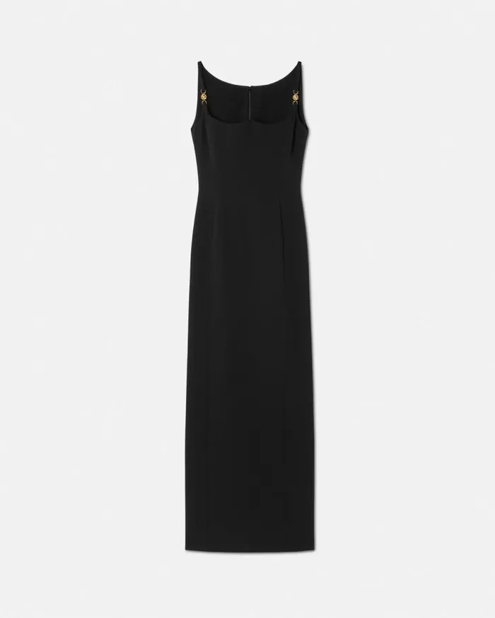 Versace Dresses Medusa 03995 Fluted Gown Black 8211 Women