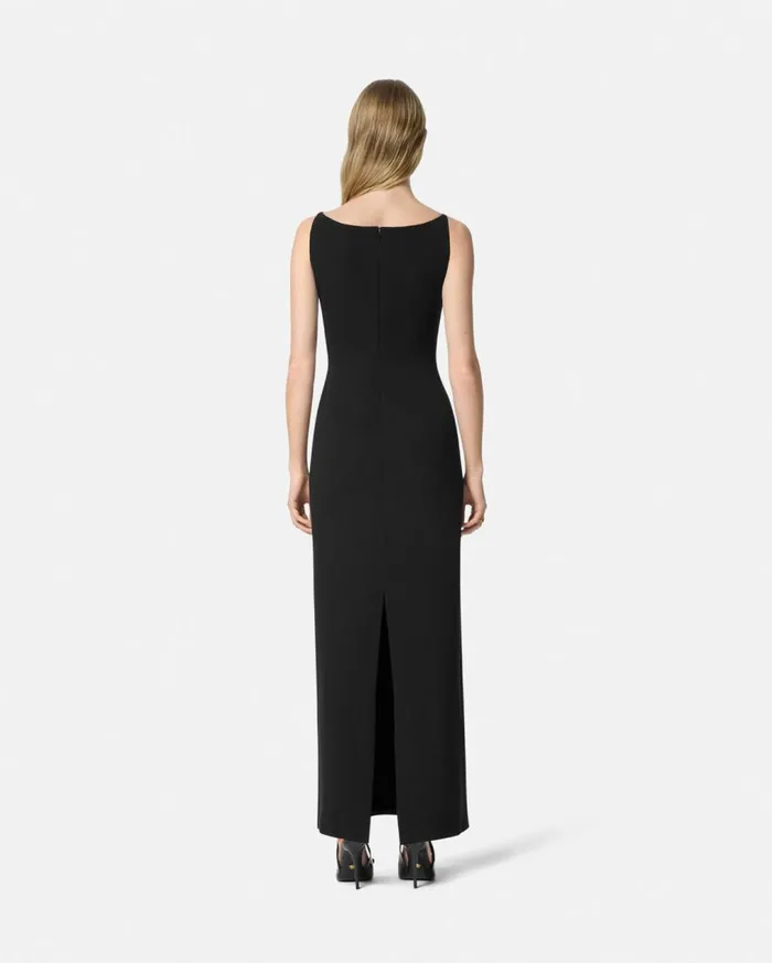 Versace Dresses Medusa 03995 Fluted Gown Black 8211 Women Versace Dresses Medusa 03995 Fluted Gown Black 8211 Women