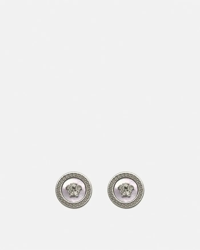 Versace Earrings Icon Stud Earrings Silver 8211 WomenMen