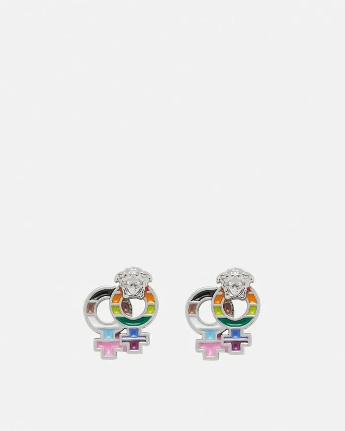 Versace Earrings Pride Earrings Silver 8211 WomenMen