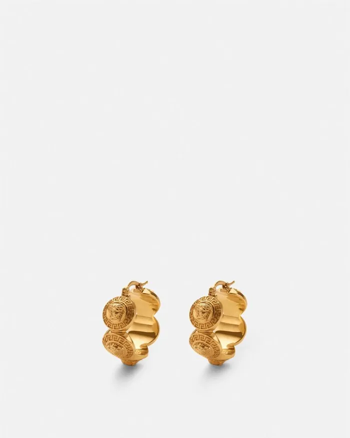 Versace Earrings Tribute Medusa Hoop Earrings Gold 8211 Women