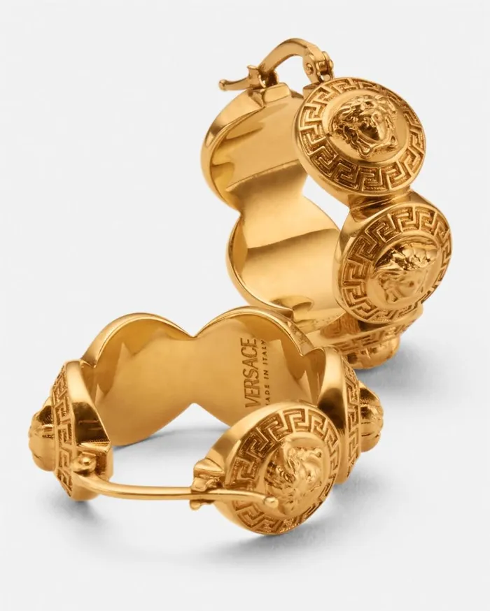 Versace Earrings Tribute Medusa Hoop Earrings Gold 8211 Women Versace Earrings Tribute Medusa Hoop Earrings Gold 8211 Women