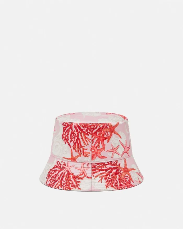 Versace Hats and Caps Barocco Sea Bucket Hat Pinkprint 8211 WomenMen Versace Hats and Caps Barocco Sea Bucket Hat Pinkprint 8211 WomenMen