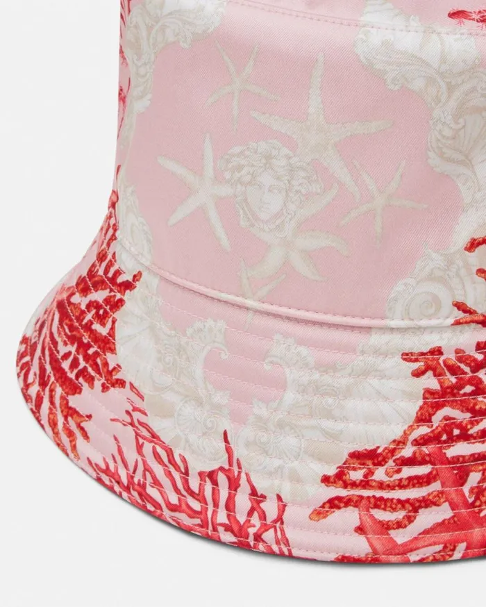 Versace Hats and Caps Barocco Sea Bucket Hat Pinkprint 8211 WomenMen Versace Hats and Caps Barocco Sea Bucket Hat Pinkprint 8211 WomenMen